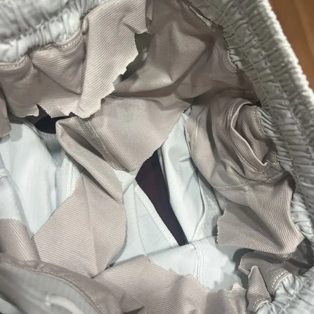 Lululemon Hotty Hot 2.5” Shorts Light Gray Size 4 Lined Is Cut Off Please Read